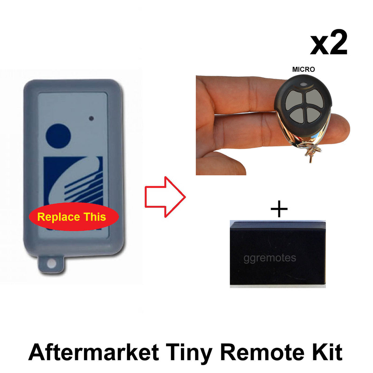Remote Add On Kit Suites Gliderol Glidermatic Deluxe GTXU-2